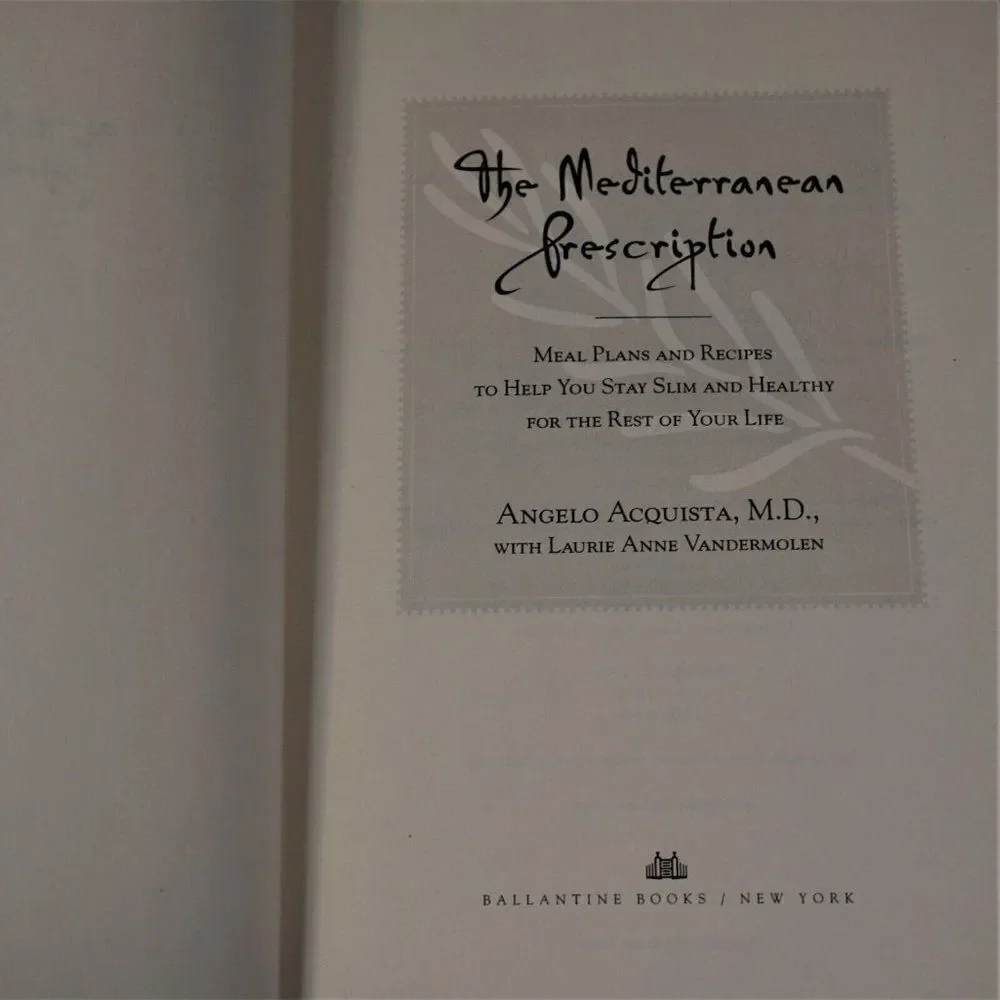The Mediterranean Prescription Meal Plans Recipes to Help You Stay Slim 2006 HC